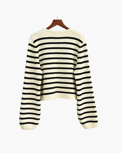 Alpine Striped Knit Vest